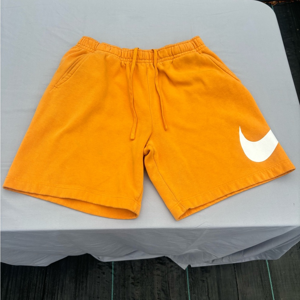 Nike Men's Bright Orange Club Fleece  Shorts